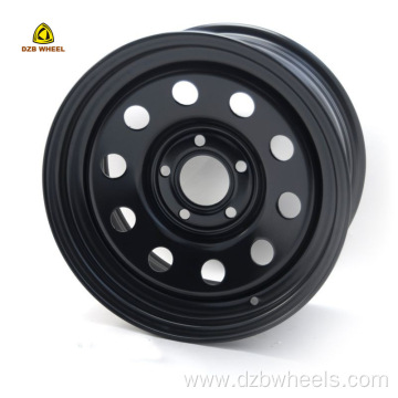 Black Wheels 14x6 Trailer Steel Wheel Rims